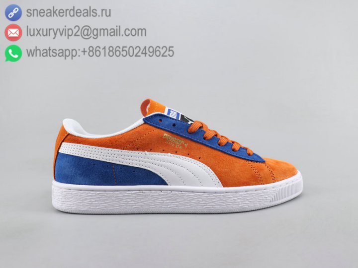 Puma Suede Men Skate Shoes Orange Blue Size 39-44